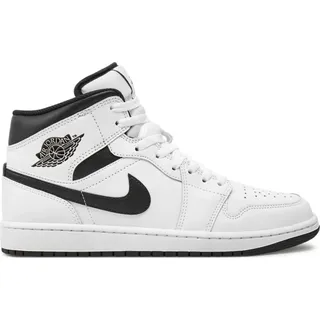 Air Jordan 1 Mid White/White/Black/Black 42,5