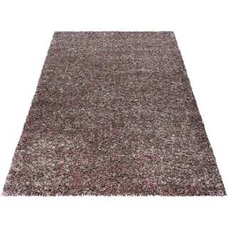 Hochflorteppich , Rosa , Textil , Uni , rechteckig , 120x170 cm , Oeko-Tex® Standard 100 , für Fußbodenheizung geeignet, schmutzabweisend, für Hausstauballergiker geeignet, lichtunempfindlich, antistatisch, pflegeleicht, strapazierfähig, leicht zusammenrollbar , Teppiche und Böden, Teppiche, Hochflorteppiche & Shaggys