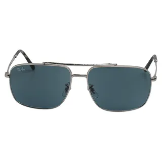 Ray Ban Rechteckige Herren-Sonnenbrille RB3796 - Silber