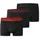 Boxershort 3PACK Shorts rot/schwarz L