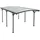 Einzel-Carport 3,02 x 5,05 m Dunkelgrau inkl. Regenrinne