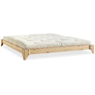 Karup Design Futonbett »Elan, Jugendbett,zertifiziertes Massivholz,schlichtes, tolles Design«, inklusive Lattenrost, mehrere Breiten, natürlicher Look, beige