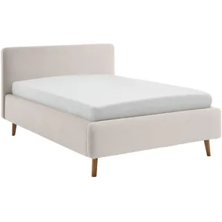 Meise Möbel meise.möbel Polsterbett Mattis 120 x 200 cm Stoff Weiß Ivory