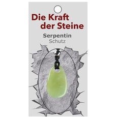 Kraftstein-Anhänger Serpentin (Schutz)