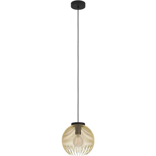 EGLO Venezuela 1-flg. 24 cm rund schwarz, gold