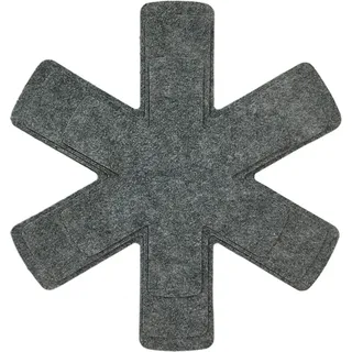 INF 15-teiliges Topfuntersetzer-Set - Vliesstoff-Untersetzer Grau - Grau