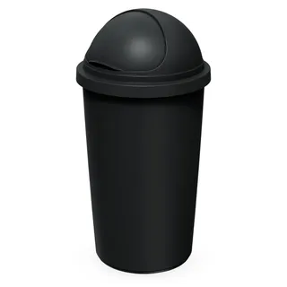 3.03 Mülleimer Compacta Roller 60 Liter - Farbe: schwarz / schwarz (groß) - Schwarz