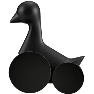 Norman Copenhagen Ducky Deko Figur, Holz, schwarz, H:23xL:19xD:11cm