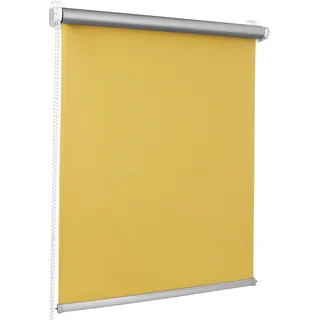 ROLLMAXXX Thermo Verdunkelungsrollo Klemmfix ohne Bohren (80 x 215 cm, Gelb)