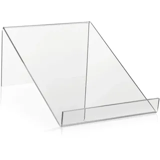 VITAdisplays Buchständer/Buchstütze als Warenträger und Buchablage aus original PLEXIGLAS® (210x300x90mm)