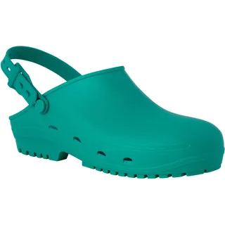 REPOSA MAX Clogs, Hygieneclogs, natürliches antistatisches Polymer, latexfrei, bequem, leicht, geschlossenes Obermaterial, Seitenlöcher, anatomische Sohle, SRC-Sohle