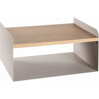 Wandboard , Eichefarben, Kaschmir , Metall, Holzwerkstoff , 40x20x30 cm , Wohnzimmer, Regale, Wandboards