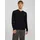 Essential Basic Knitted Pullover mit V-ausschnitt Black XL