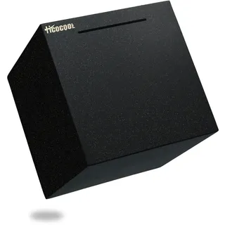 Erwachsene Spardose Edelstahl Safe Sparbüchsen für Erwachsene Einsparungen Echte Spardose (19cm) Schwarz