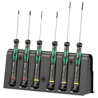 WERA 2035/6 A Elektroniker-Schraubendrehersatz + Rack, 6-teilig