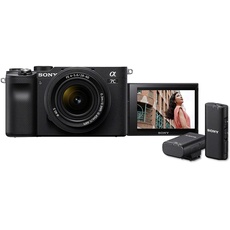 Sony Alpha 7C Spiegellose E-Mount Vollformat-Digitalkamera inkl. SEL-2860 Objektiv mit Sony ECM-W2BT Bluetooth-Mikrofon