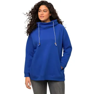 Ulla Popken Damen große Größen, Sweatshirt Royalblau 62-64