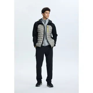 Funktionsjacke ICEPEAK "BYHALIA", Herren, Gr. 54, grau, Obermaterial: 100% Polyester, Jacken Funktionsjacke, atmungsaktiv, wasserabweisend, aus Polyester