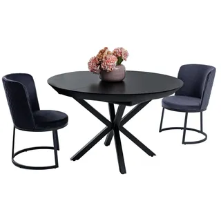 Modernes Set Esstisch 6x Stühle Esszimmer Möbel Designer Essgruppe