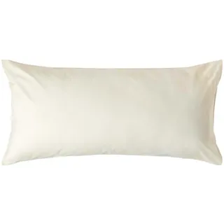Homescapes Kissenbezug Perkal 50 x 90 cm Creme