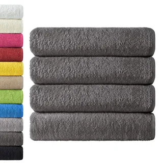 NatureMark Duschtuch 70 x 140 cm grau 4 St.
