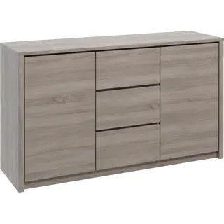 Kommode Schränke Holzkommode Anrichte Bar Wein Schrank Kommoden Designer Modern - Braun