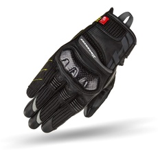 SHIMA X-Breeze 2 Lady Motorradhandschuhe Damen - Belüftete, Sommer, Touchscreen Textil Handschuhe mit Carbon Knöchelprotektor, Verstärkte Handfläche (Schwarz, L)