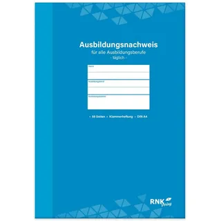RNK Formularbuch Ausbildungsnachweis DIN A4 blau