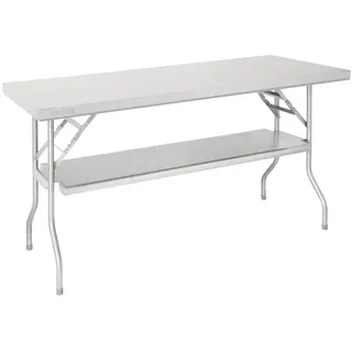 Vogue Unterregal für Edelstahl Klapptisch – Weißes Tabletttisch für Picknick & Catering FR173