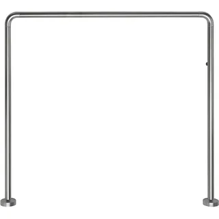 Gedy Chrom, Rahmen Eckvorhang, Maße: 80 x 80 x 80 cm, Rohrlängen sind zuschneidbar, geeignet für Vorhänge mit einer Breite von 180 cm bis 240 cm, Duschstange aus Stahl, Design R&S, 2 Jahre Garantie,