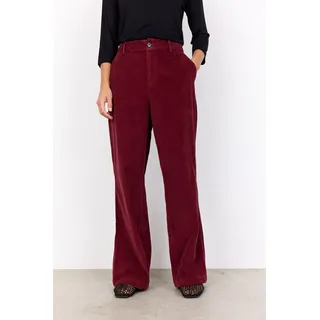 soyaconcept Cordhose "SC-BINDI 19-C" Materialmix, dunkelrot
