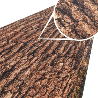ANRO Küchenteppich Küchenläufer Teppich Läufer Küche abwischbar rutschfest Design Baumrinde 350 x 52cm