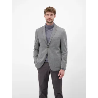 Jerseysakko LERROS "Herren Sakko mit Strickoptik in KURZGRÖSSEN", Herren, Gr. 30, mid grau melange, 74% Polyester, 24% Viskose, 2% Elasthan, Sakkos Jerseysakko