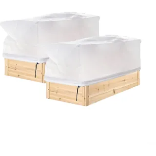 LatoYard 2 Hochbeet Abdeckung Pflanzenabdeckungen – Rechteckiger Frostschutz für Pflanzen, Hochbeet Abdeckung 80 x 40– Schutz haube für Hochbeet, Insektenschutz & Isolierabdeckung für Pflanzen
