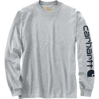 CARHARTT Logo T-Shirt Men heather grey L