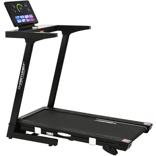 Laufband CHRISTOPEIT SPORT "Laufband TM 4000 S", schwarz, Laufbänder, ohne Unterlegmatte, Laufband, bis max. 16 km/h, klappbar, 120 kg max. Benutzergewicht, B:74cm H:134cm L:142cm