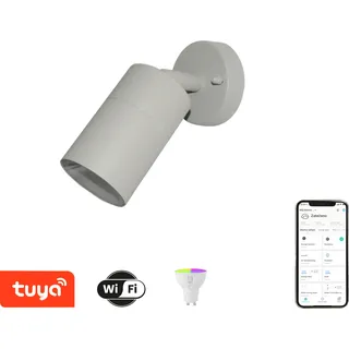 Immax NEO PARED Smart graue Spot-Wandleuchte für den Außenbereich GU10 RGB, CCT, WiFi