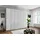 Drehtürenschrank Monaco 246,9 x 216 x 58 cm Grau/Weiß