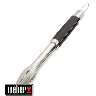 Weber Grillzange Edelstahl Schwarz, Silber