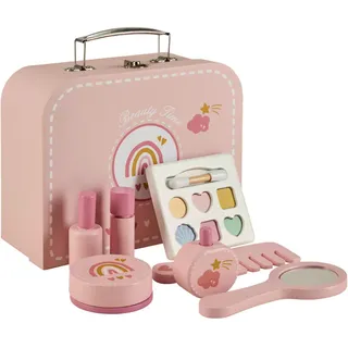 My Baby Lou Spielkoffer , Multicolor, Rosa, Weiß , Holz, Metall, Kunststoff, Textil, Papier , 13-teilig , Schima , massiv , 9x20.5x22 cm , unisex , EN 71 , Spielzeug, Holzspielzeug