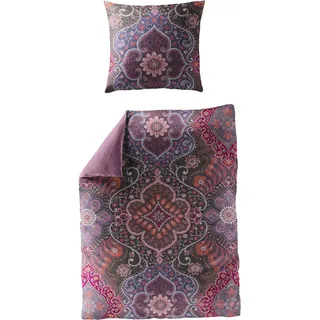 Jekatex FLORENZIA floral Lila 135 x 200 cm + 80 x 80 cm