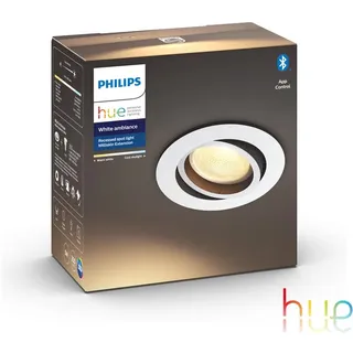 Philips Hue White Amb. Milliskin Einbauspot Erweiterung Deckenleuchte Warmweiß