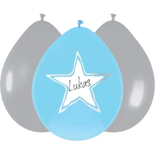 haza witbaard Luftballon 6 St. Blau
