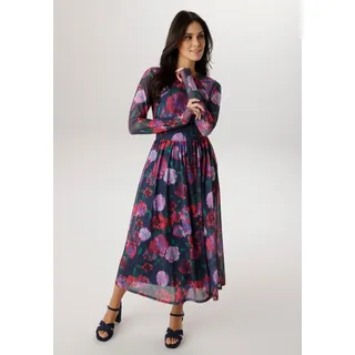 Aniston SELECTED Midikleid Blau/Grün/Pink/Rosa/Rot 44