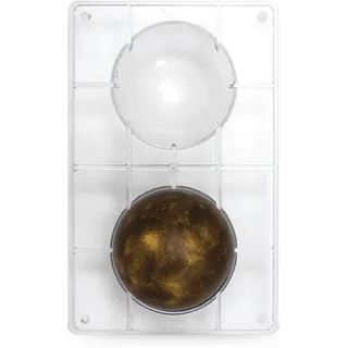 DECORA 0050086 PRALINENFORM HALBKUGEL Ø 100-275X15X22 MM