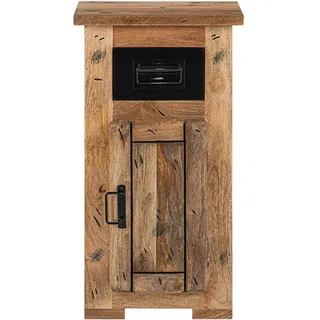 Carla&Marge Dickenson Badschrank I Mangoholz/Eisen Honig/Anthrazit Industrial-Design