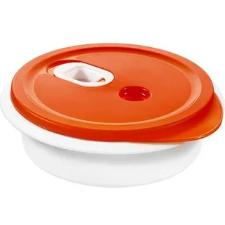 Rotho 1760902792, Box, Rund, 1 l, Rot, Transparent, 200 mm, 200 mm - Rot
