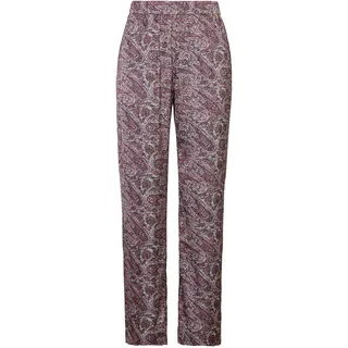 Webhose BOSS ORANGE "Teska Premium Damenmode", Damen, Gr. 38, N-Gr, bunt (open miscellaneous 974), Web, Obermaterial: 100% Polyester, gemustert, gerade lang, Hosen Webhose, mit Paisley-Muster
