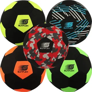 Sunflex Neopren Zubehör Fußball CAMO RED | Beach-Fußball zum Barfuß Spielen | weich und robust für Strand, Wiese und Wasser | für Jede Altersgruppe