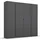 Drehtürenschrank StyleUp 181 x 197 x 54 cm Grau
